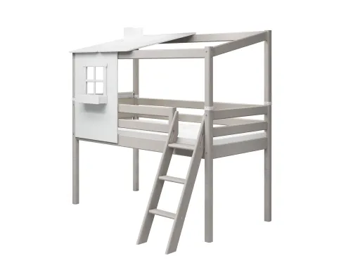 halbhohes Bett